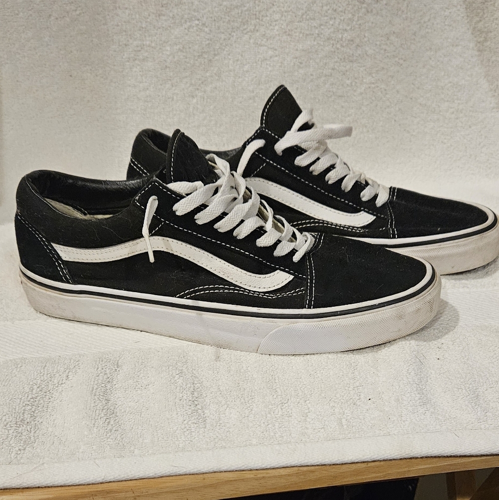 VANS SUEDE AND CANVAS SNEAKERS